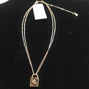 Lauren Ralph‎ Lauren Gold-tone Chain Necklace with Pendant